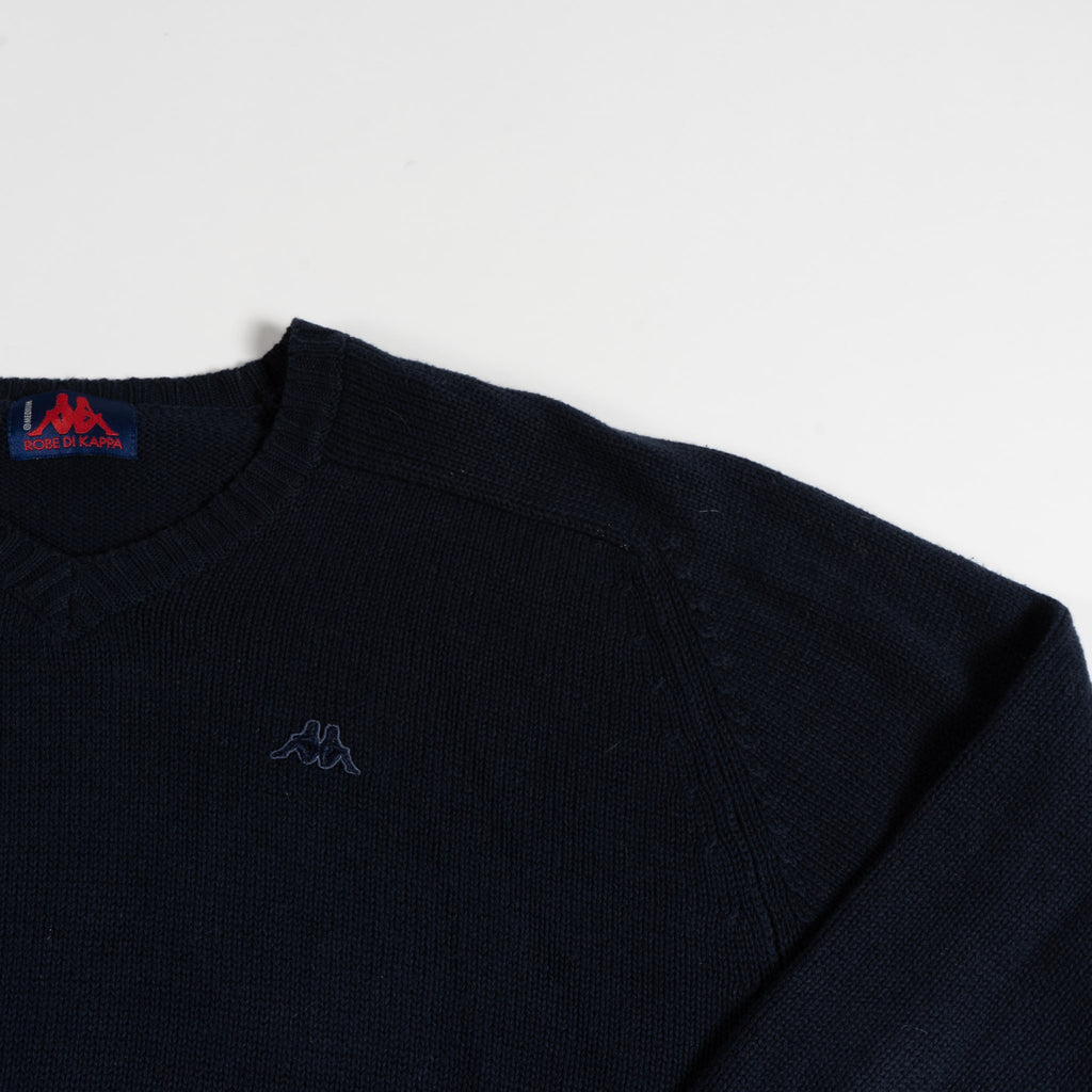 Zwarte Vintage Kappa Sweater - Maat L